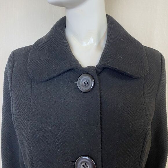 Joujou Black Coat Size Junior XL or Woman's Small - Picture 2 of 12